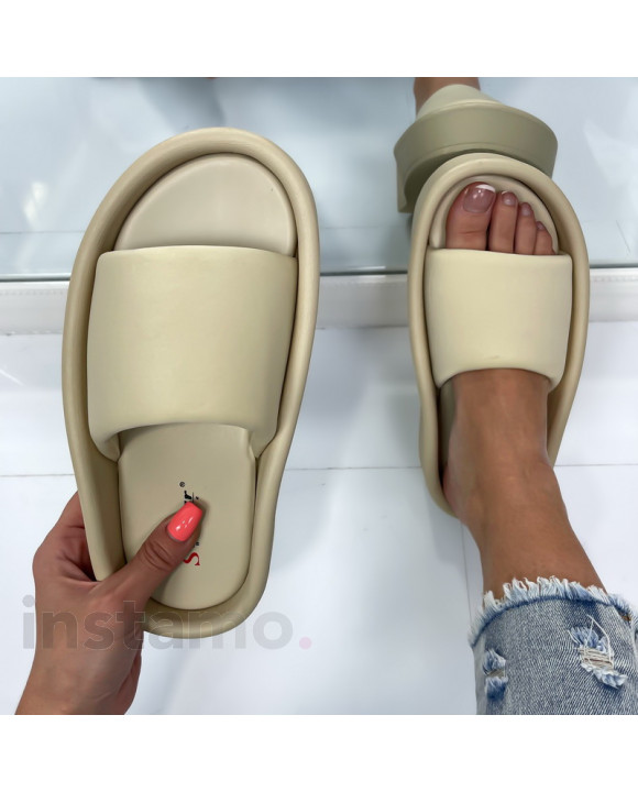 Béžové pantofle-301476-20