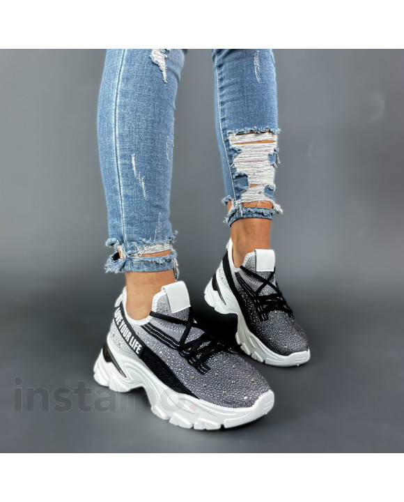 Černé textilní tenisky s kamínky-298751-20