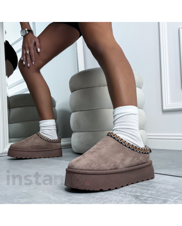 Světle hnědá nasouvací obuv-311350-20