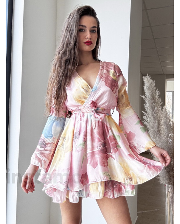 Růžové květinové šaty-317973-20