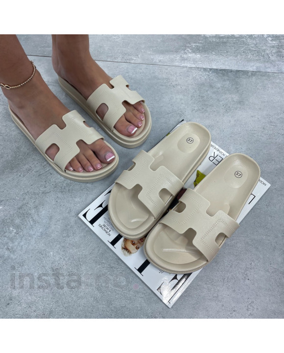 Béžové pantofle-317149-20