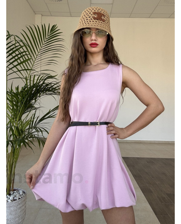 Růžové PUFFY šaty-317968-20