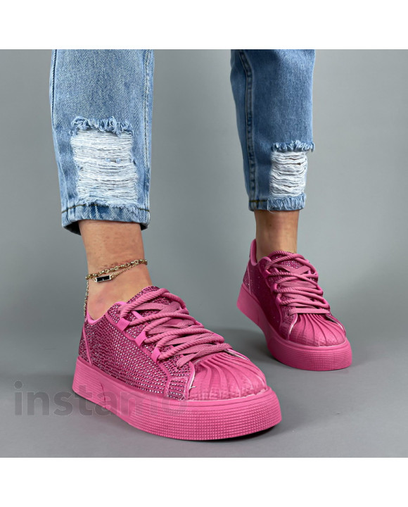 Růžové kamínkové tenisky-315438-20