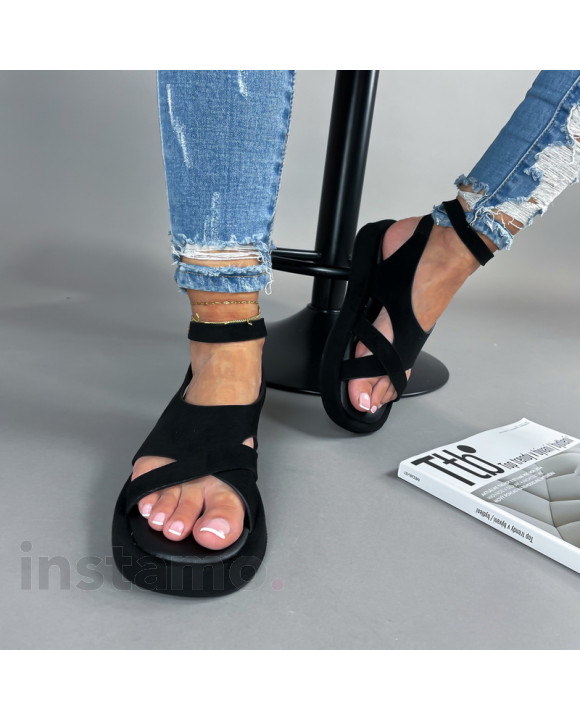 Černé sandále-305490-20