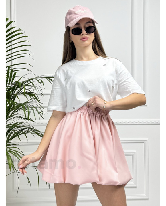 Růžová PUFFY sukně-315538-20