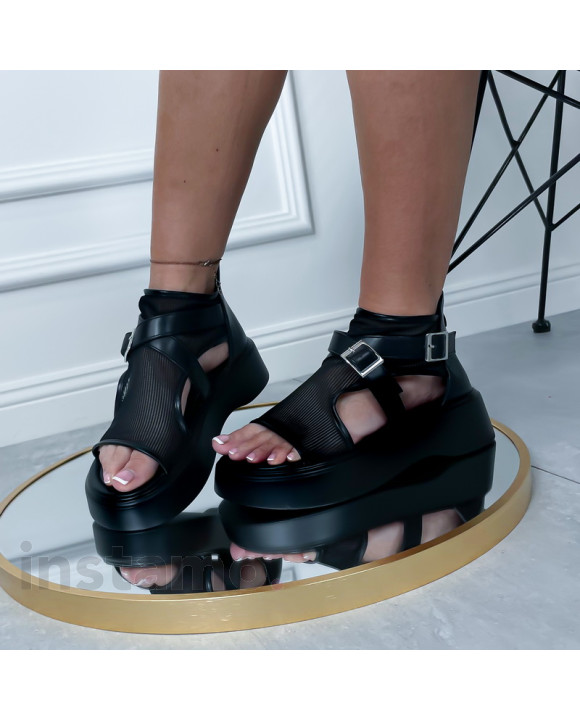 Černé sandále-316490-20