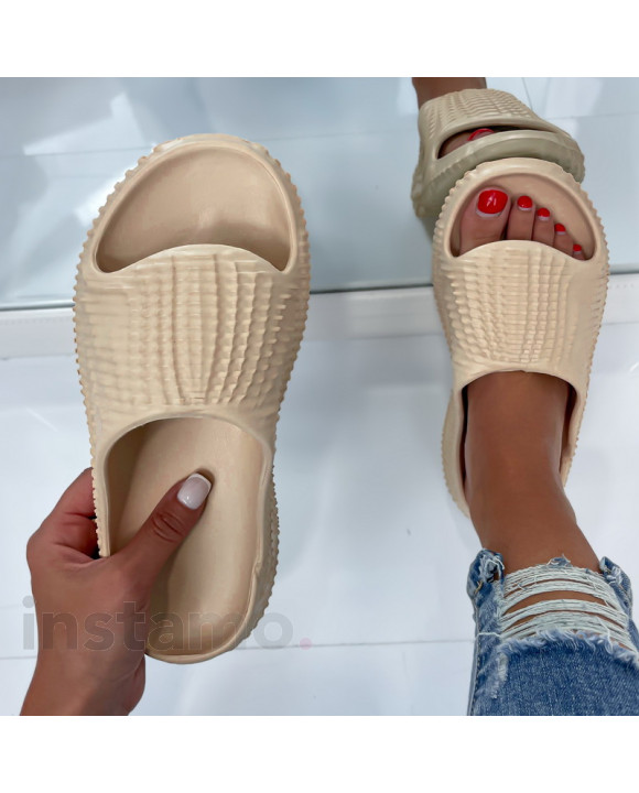 Béžové pantofle-304376-20