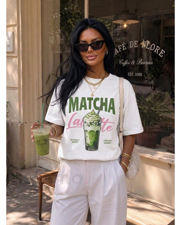 Bílé tričko MATCHA-329676-20