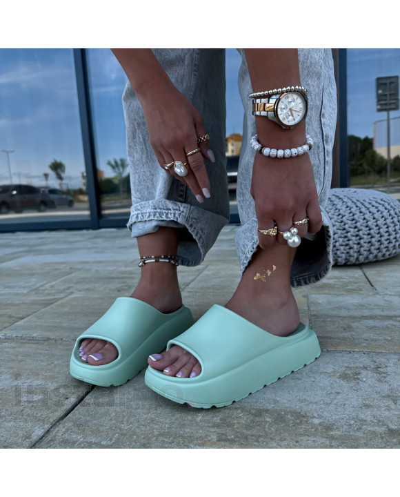 Mentolové gumové pantofle-319956-20