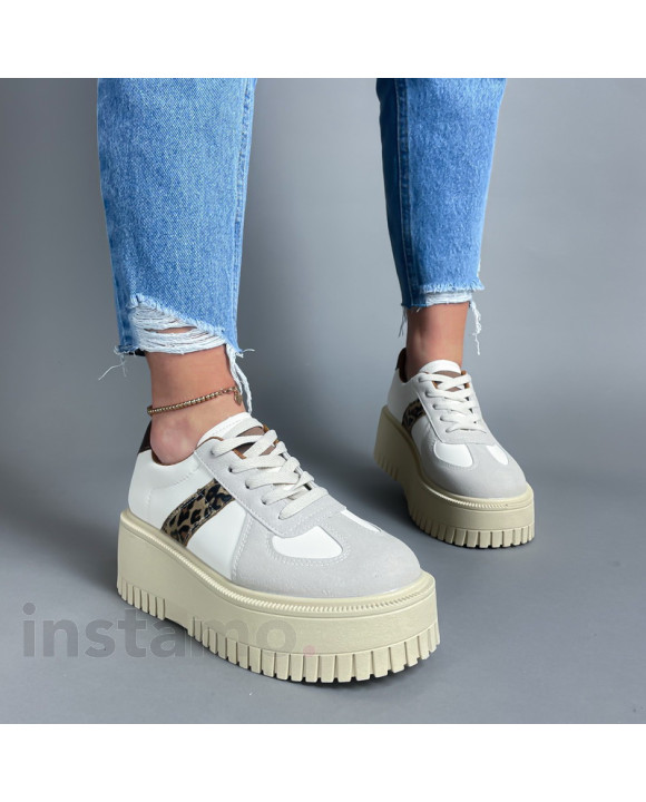 Béžové tenisky s leopardím vzorom-317530-20