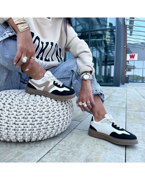 Béžovo-černé tenisky-321060-20