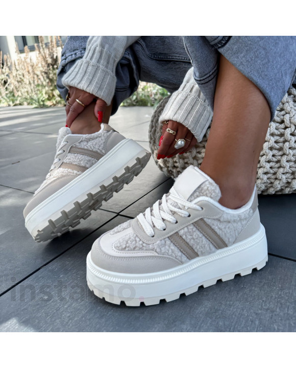 Béžové TEDDY tenisky-321391-20