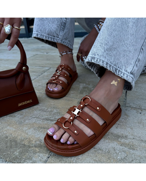 Hnědé pantofle-319987-20