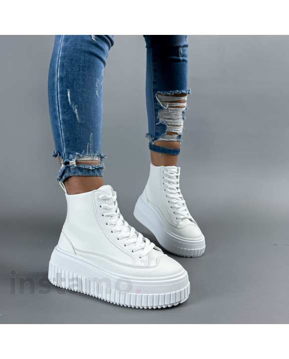 Bílé kotníkové tenisky-311492-20