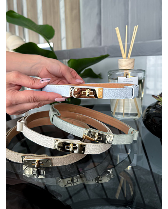 Světle modrý kožený pásek-318017-20