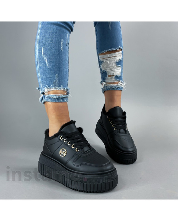 Černé zateplené tenisky-311435-20