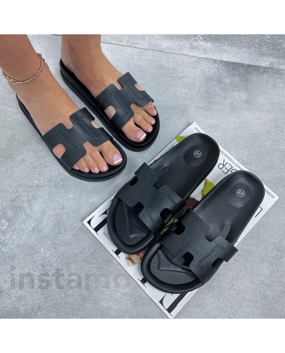 Černé pantofle-317128-20