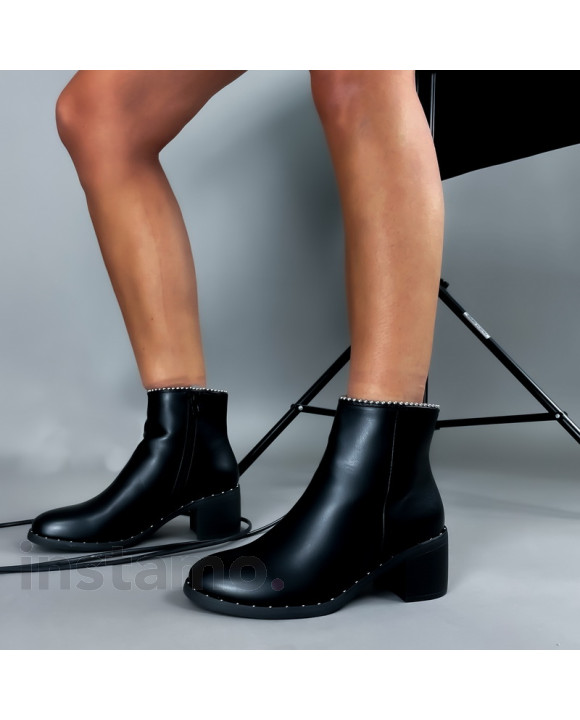 Černé kotníkové boty-310963-20