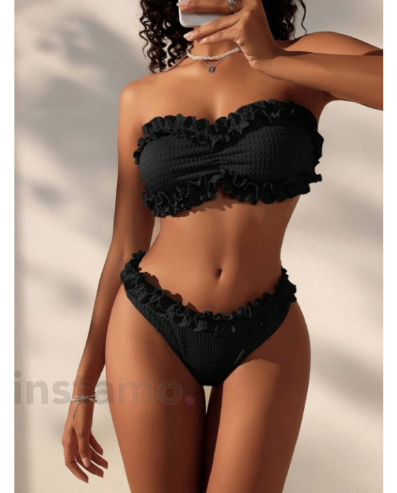 Černé dvoudílné plavky-321009-20