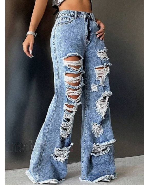 Modré potrhané džíny-299718-20