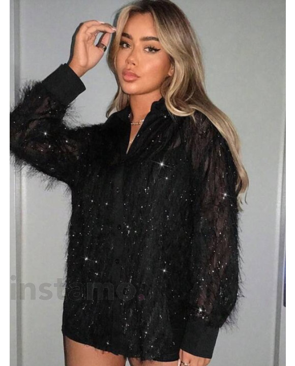 Stylová košile černá-293955-20