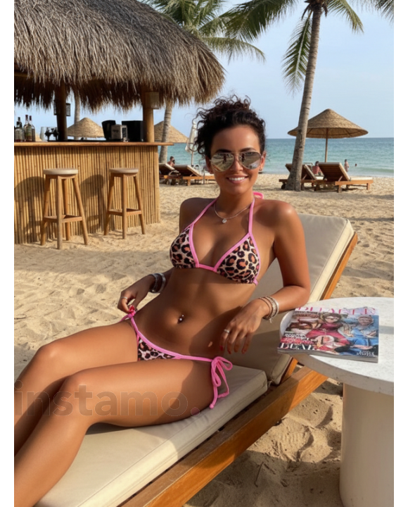 Dvoudílné plavky s leopardím vzorem-325425-20