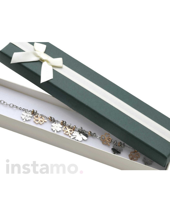 Zelená papírová dárková krabička s mašlí-278221-20