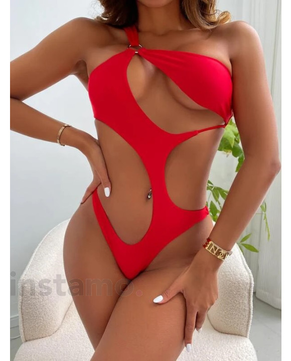 Červené jednodílné plavky-285509-20