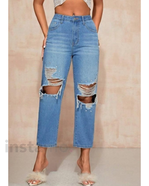 Modré potrhané džíny-301095-20