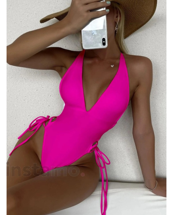 RUŹOVÉ JEDNODIELNE PLAVKY-317595-20