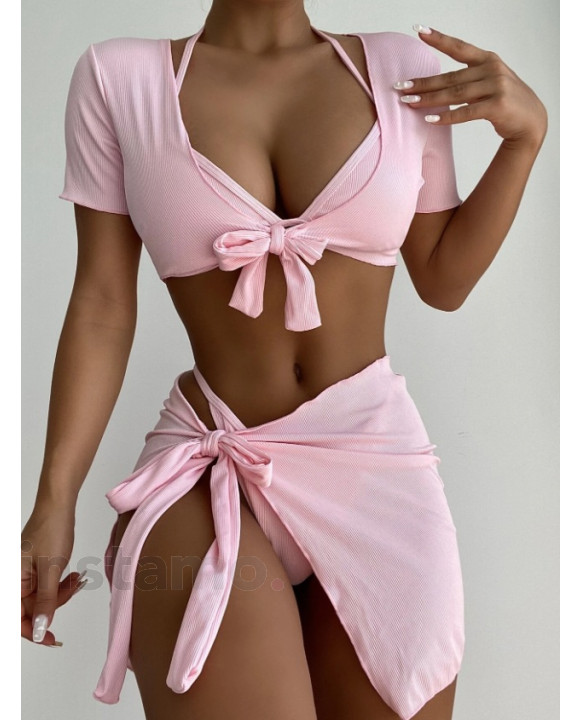 Růžový plavkový komplet-317859-20