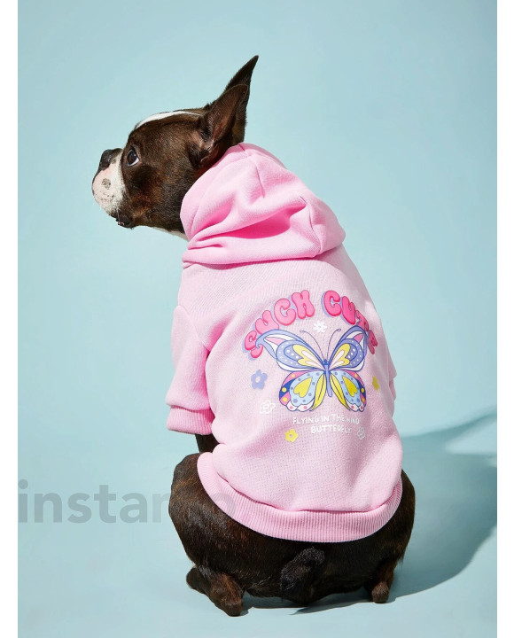 Růžová mikina pro psa-275694-20