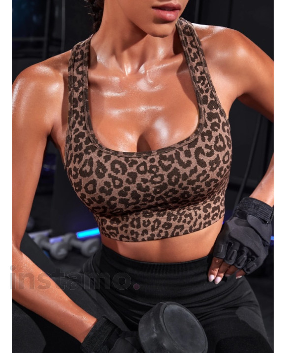 Hnědý top na cvičení-318539-20