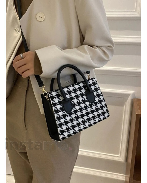 Černo bílá mini kabelka-279814-20