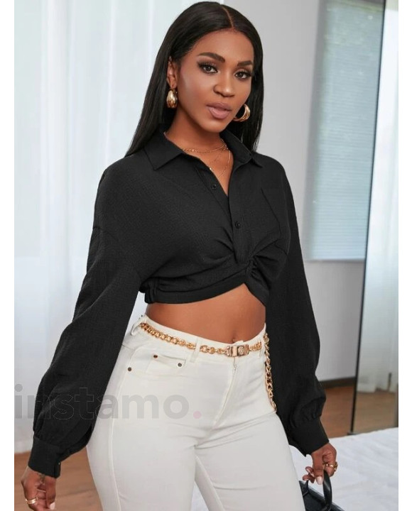 Černá krátká košile-286155-20