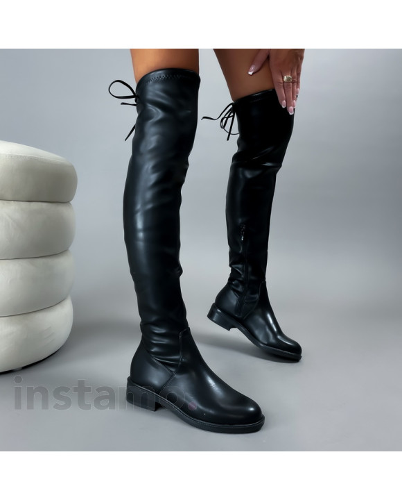 Černé vysoké kozačky-308677-20