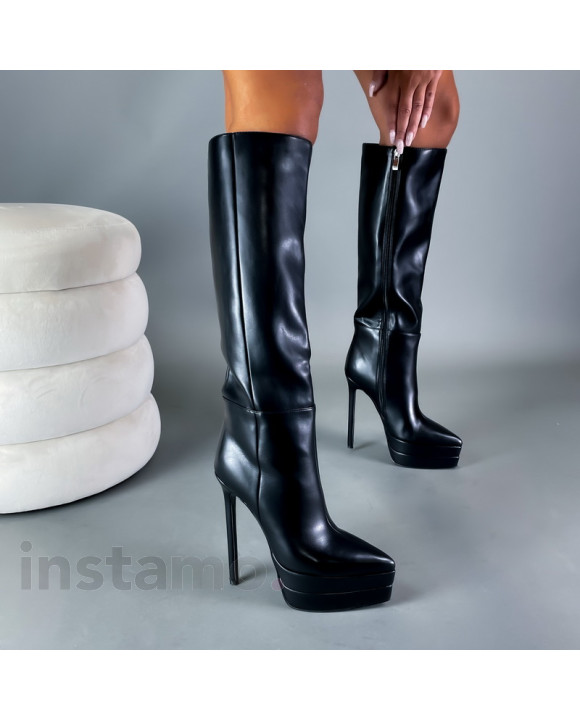 Černé vysoké kozačky-291985-20