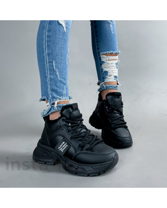 Černé zateplené tenisky-312973-20