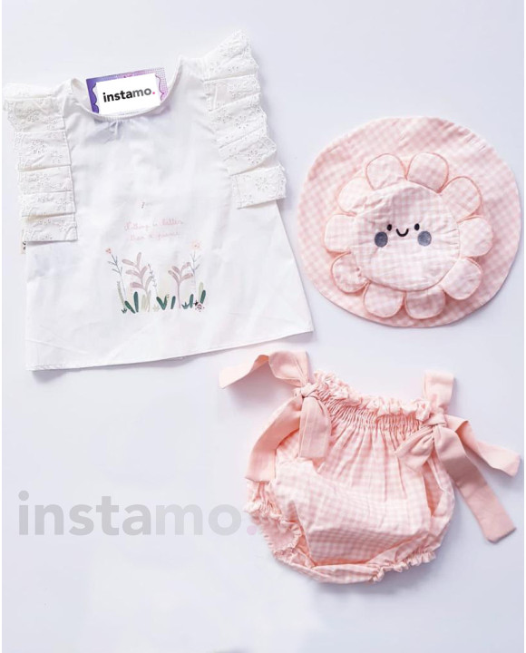 Bílo-oranžová trojdílná souprava-250480-20