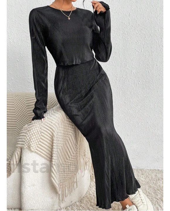 Černý sukňový komplet-308903-20