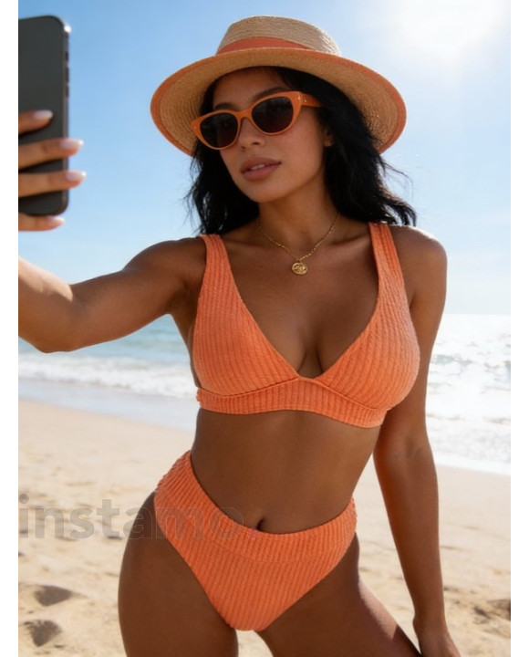 Oranžové dvoudílné plavky-325400-20