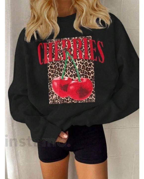 Černá mikina FASHION-313840-20