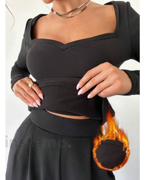 Černý zateplený top-313989-20