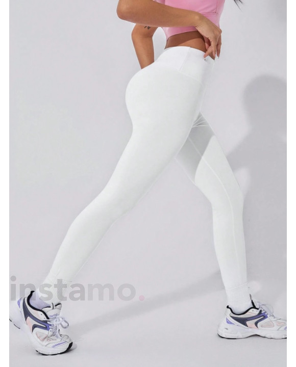 Bílé sportovní legíny-314333-20