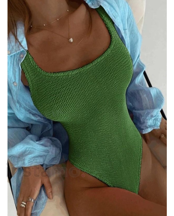 Olivové jednodílné plavky-302145-20