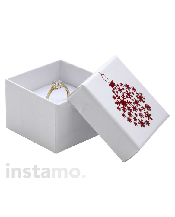 Dárková krabička bílá vánoční-313859-20
