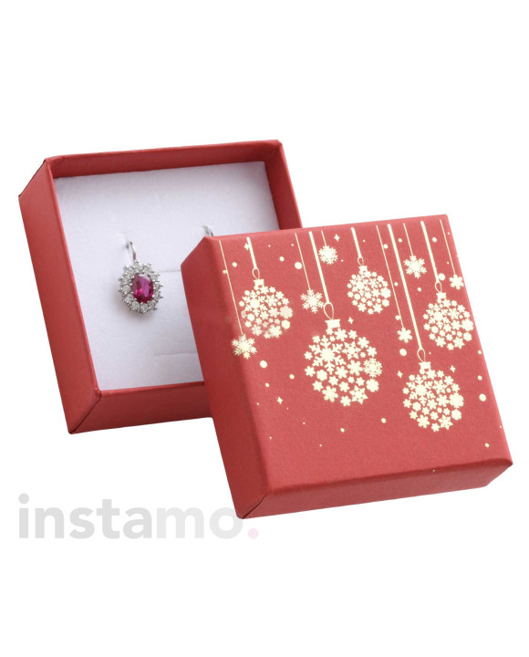 Dárková krabička červená vánoční-313858-20