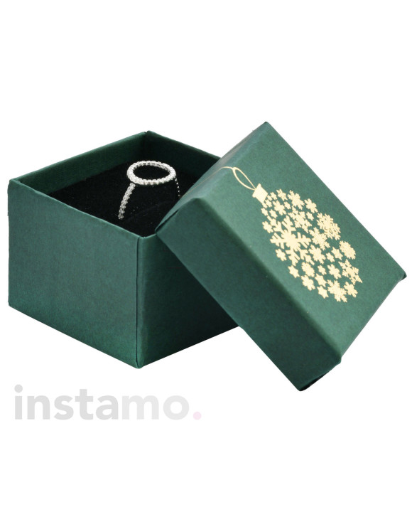 Dárková krabička zelená vánoční-313857-20