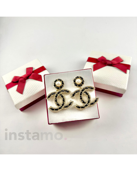 Dámské pozlacené visací náušnice-318265-20