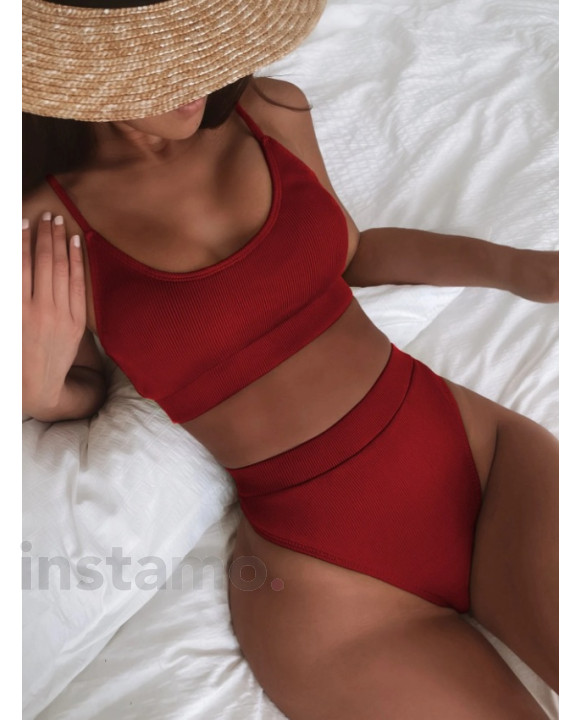 Červené dvoudílné plavky-325403-20